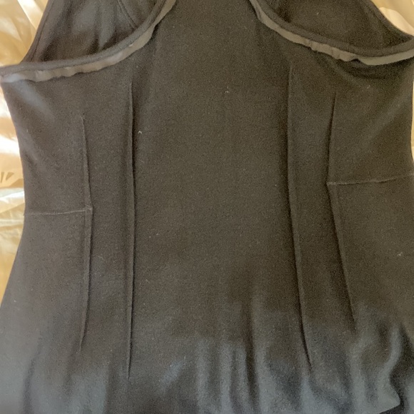 Banana Republic Monogram black wool racerback dress size 16 - Picture 4 of 13